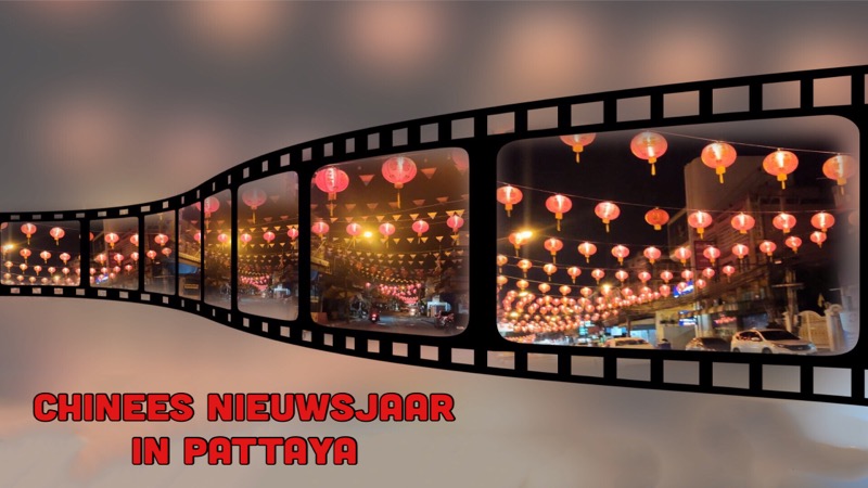 VIDEO: Verschillende wijken van Pattaya zijn rood verlicht en klaar voor Chinees Nieuwjaar