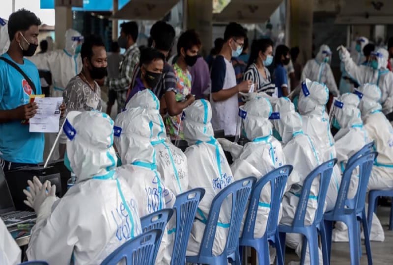 De provincie Samut Sakhon gaat elke dag 8.000 mensen op Covid19 testen