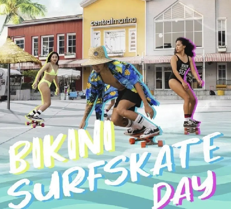 Pattaya houdt deze zaterdag ‘Bikini Surf Skate Day’ in Central Marina Pattaya