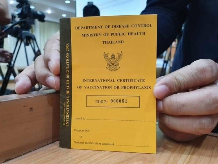 Gevaccineerde personen in Thailand krijgen een vaccinatiebewijs!