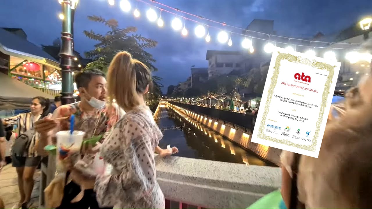 Asian Township Award voor Khlong Ong Ang-kanaal Bangkok