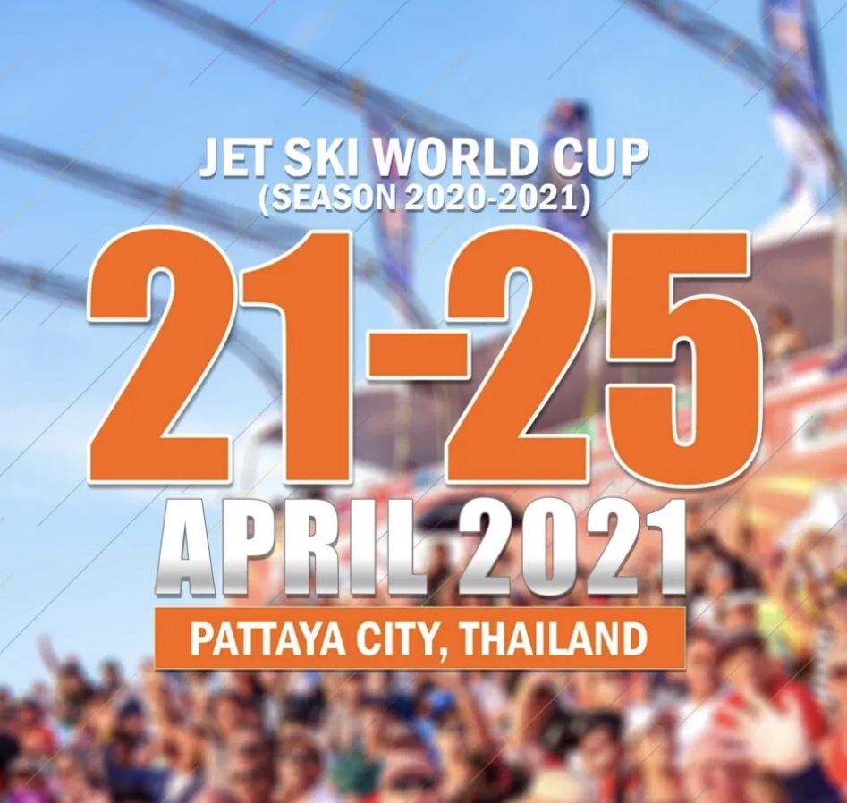 Vandaag beginnen in pattaya het kampioenschap Jet Skiën, helaas zonder toeschouwers