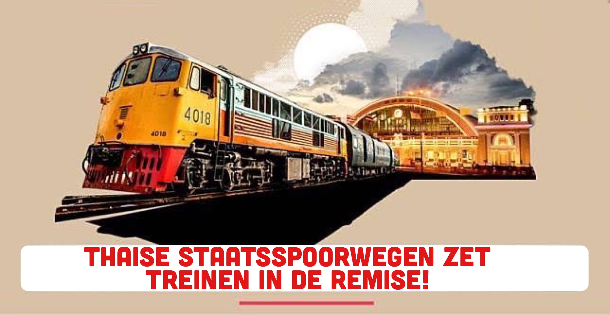 De SRT van Thailand zet een flink aantal treinen tot 1 juni in de remise