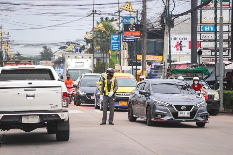 In het kader van Songkran zijn in en rond de kustplaats Pattaya verschillende checkpoints geïnstalleerd