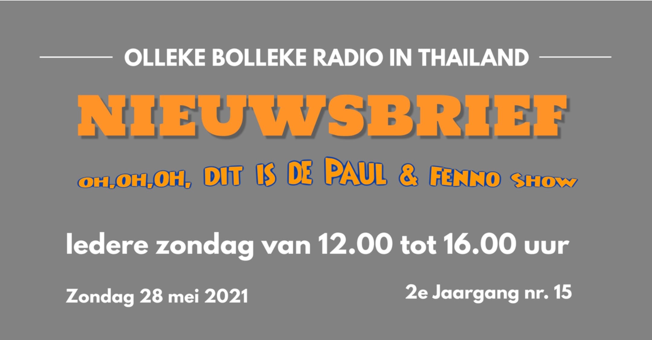 De Oh, Oh, Oh, Dit is de Paul & Fenno Show