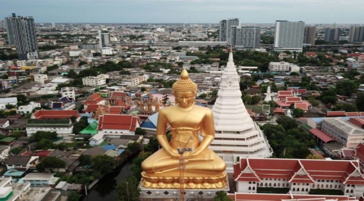 Bangkok krijgt een super hoog Boeddhabeeld dat zijn weerga in de Thaise hoofdstad niet heeft