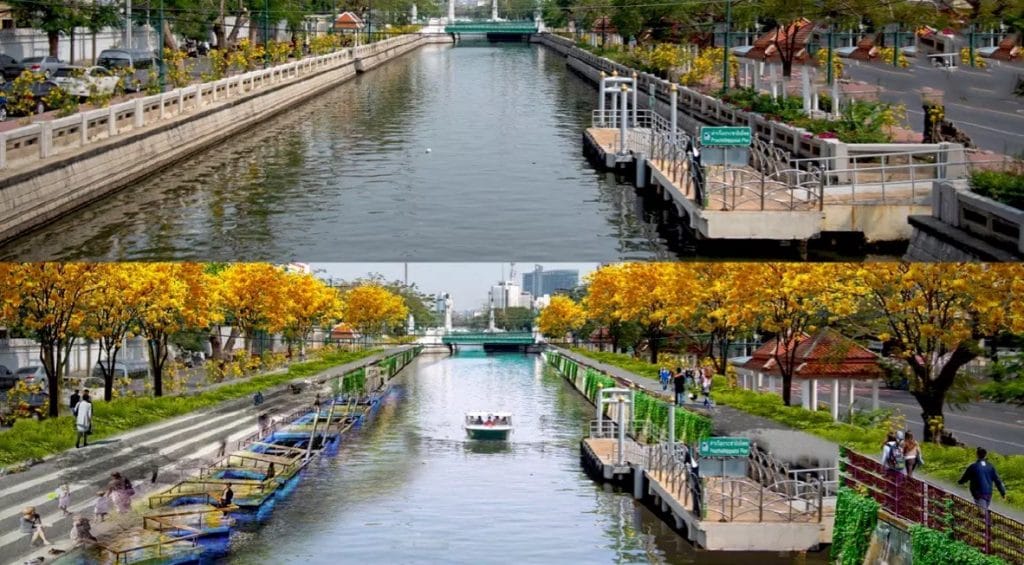De historische slotgracht Klong Phadung Krung Kasem in Bangkok wordt in september gerenoveerd