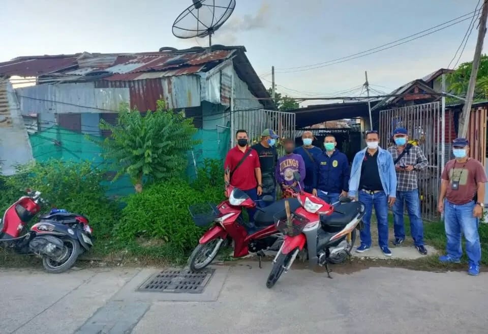 Motordief in Pattaya gearresteerd, een tweede verdachte is nog op de vlucht