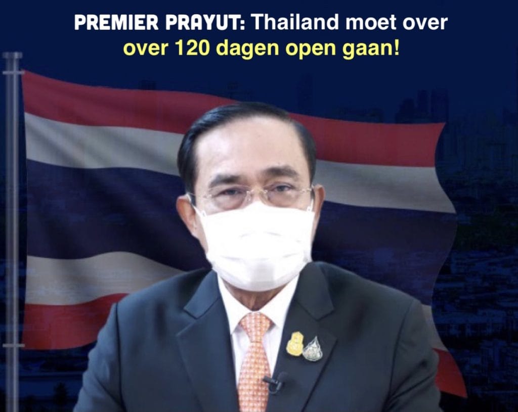De Thaise politiek reageert op de uitspraak van premier Prayut dat het koninkrijk over 120 dagen voor het buitenlands toerisme heropent