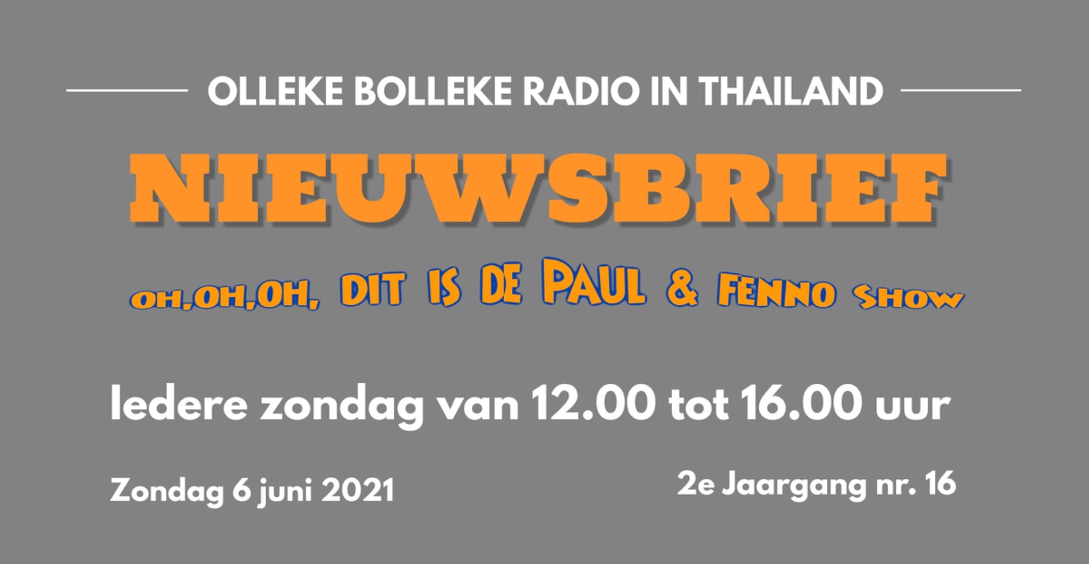 De Oh, Oh, Oh, Dit is de Paul & Fenno Show