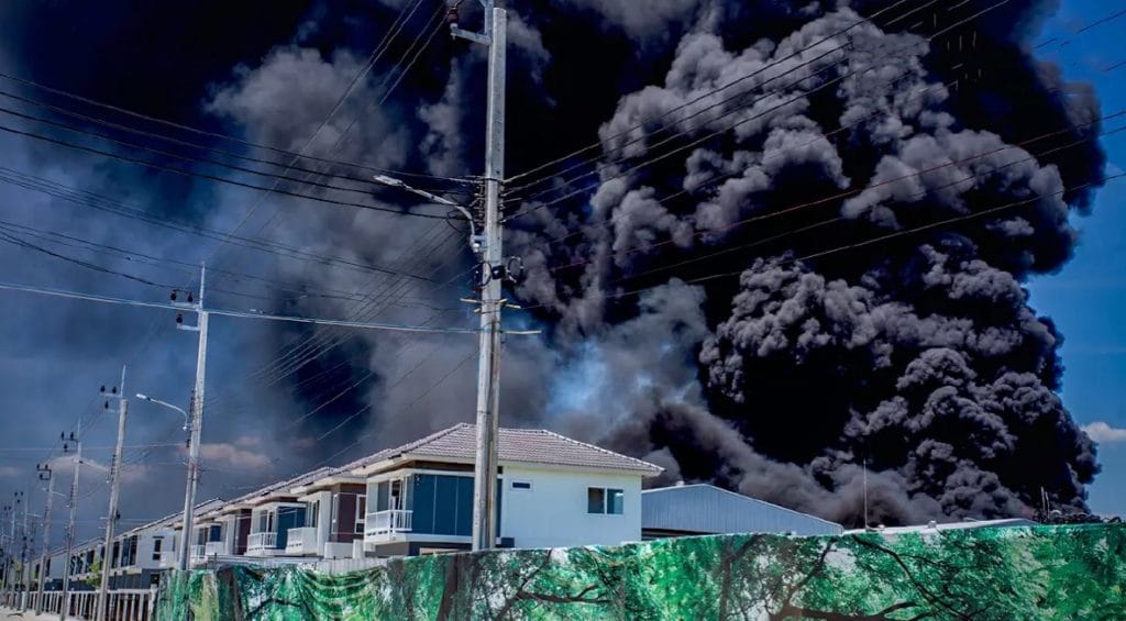 Taiwanese missie bedankt Thailand voor het adequate optreden bij de brand van de Ming Dih Chemical-fabriek in Samut Prakan
