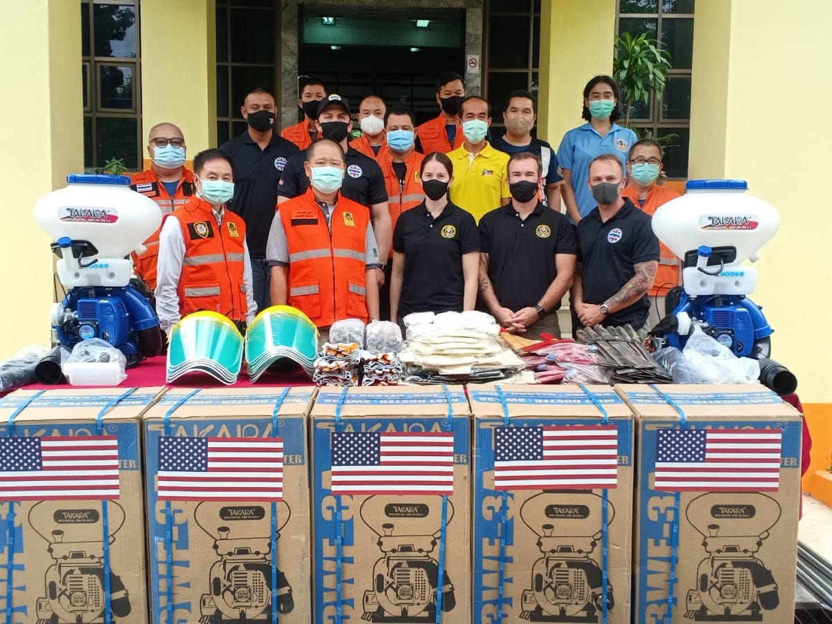 Amerikaanse missie in Thailand ondersteunt brandbestrijding in Mae Hong Son
