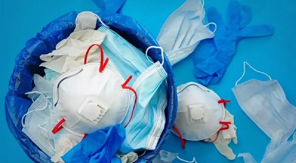 Het Covid19 afval stijgt tot 178 ton per dag in Thailand