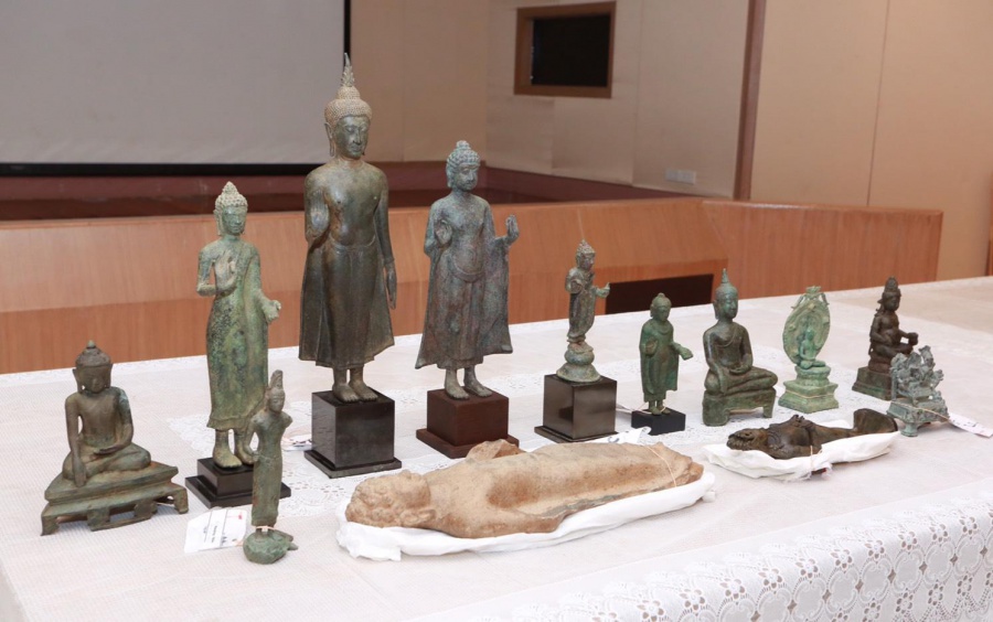 Eeuwenoude gestolen boeddhistische artefacten terug naar Thailand