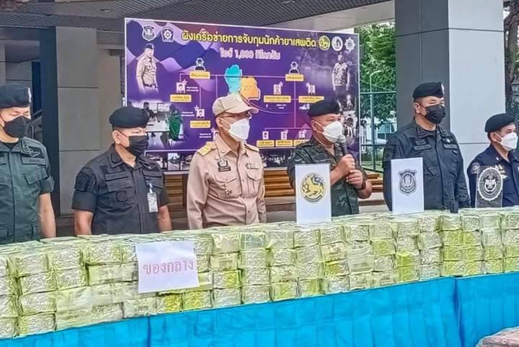 1.000 kg ‘ICE’ in beslag genomen, vijf gearresteerd
