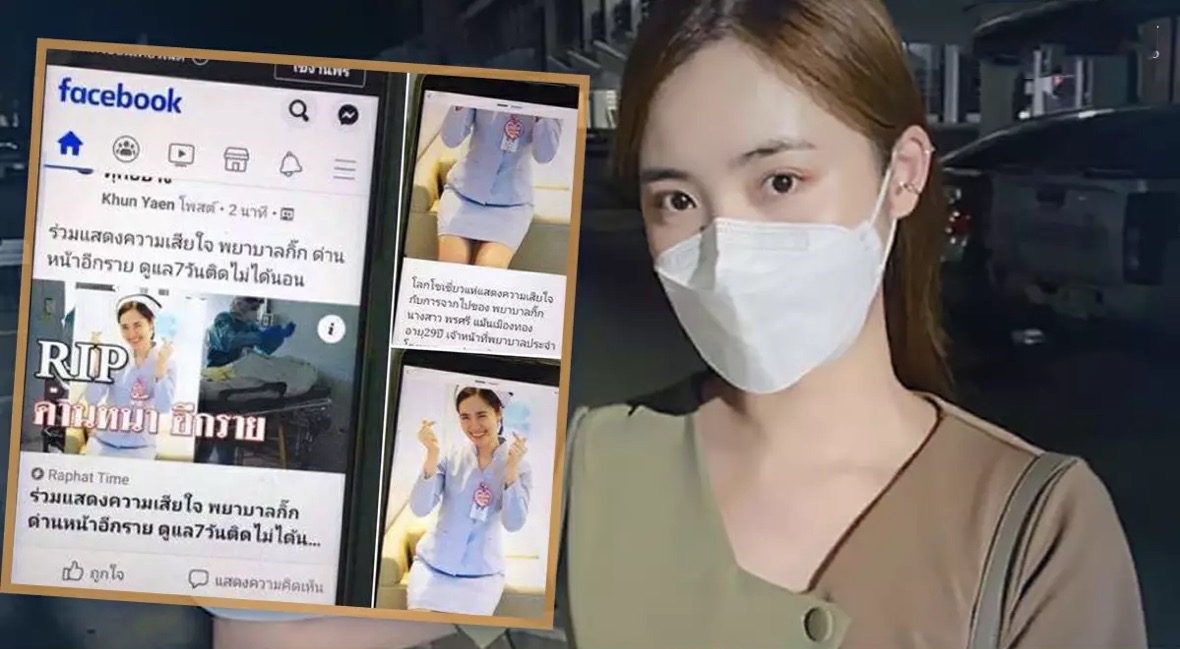 Dood verklaarde Thaise verpleegster bewijst op sociale media dat ze nog springlevend is