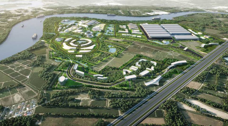 De IEAT ontwikkelt een uitgebreid eco-industrieel gebied in Chachoengsao