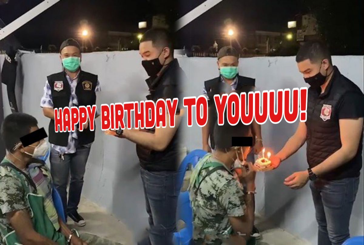 VIDEO | Gearresteerde drugsverkoper raakt geëmotioneerd nadat de politie “HAPPY BIRTHDAY” zingt en begint te huilen