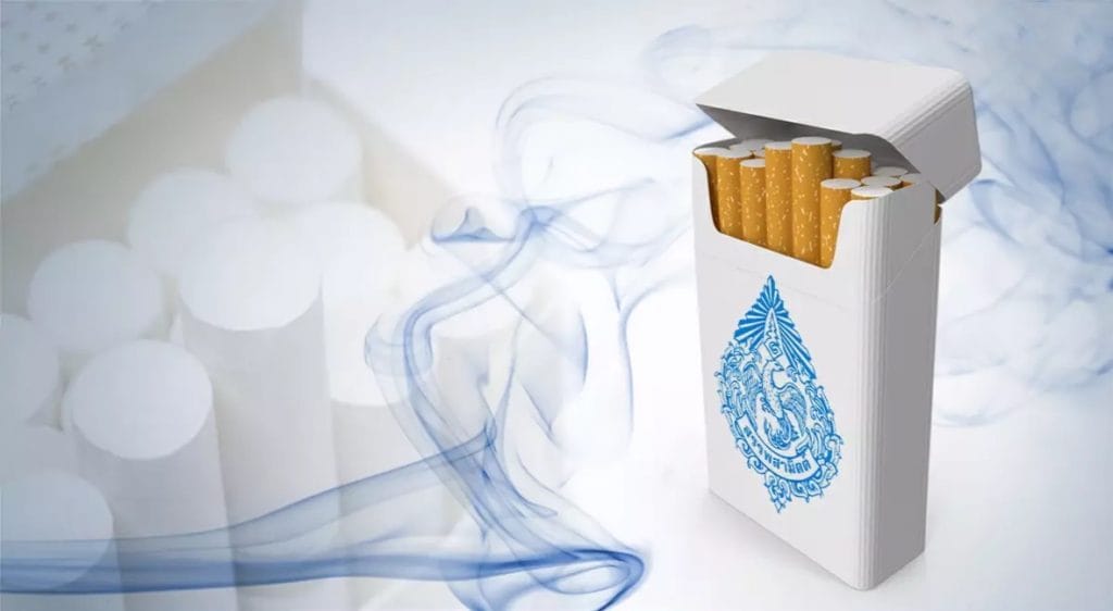 Thailand stelt een nieuwe sigarettenbelasting in om de pakjes sigaretten met 6 a 8 baht per pakje te verhogen