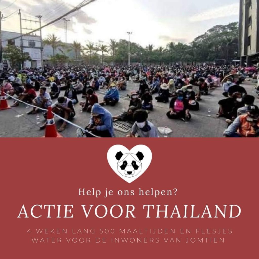 Restaurant Mister Panda in  Nederland zet zich in voor de mensen in Pattaya en Jomtien.