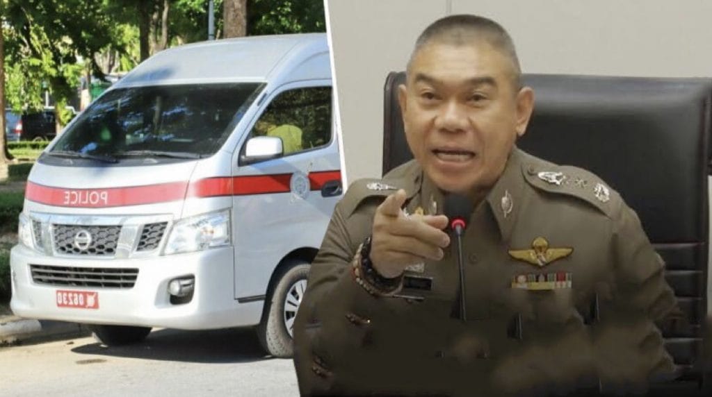 Politie van Korat ligt zwaar onder vuur na gebruik van een politiebusje voor een tripje naar het strand