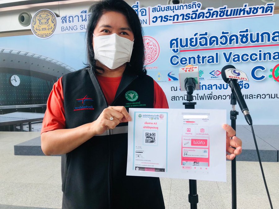Vandaag begint Thailand met 150.000 boostervaccinaties in het Bang Sue Station