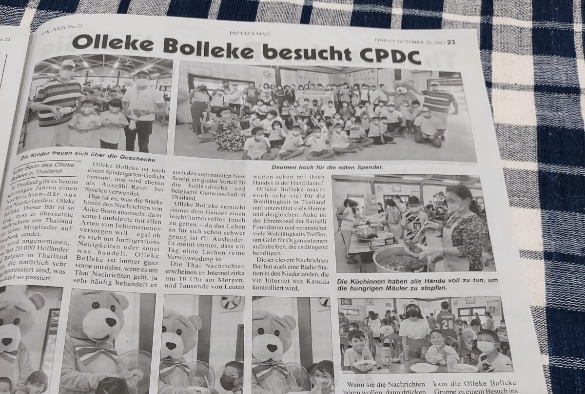 De Duitse gemeenschap in Pattaya heeft de niederländischer Nachrichtenbär Olleke Bolleke ontdekt!