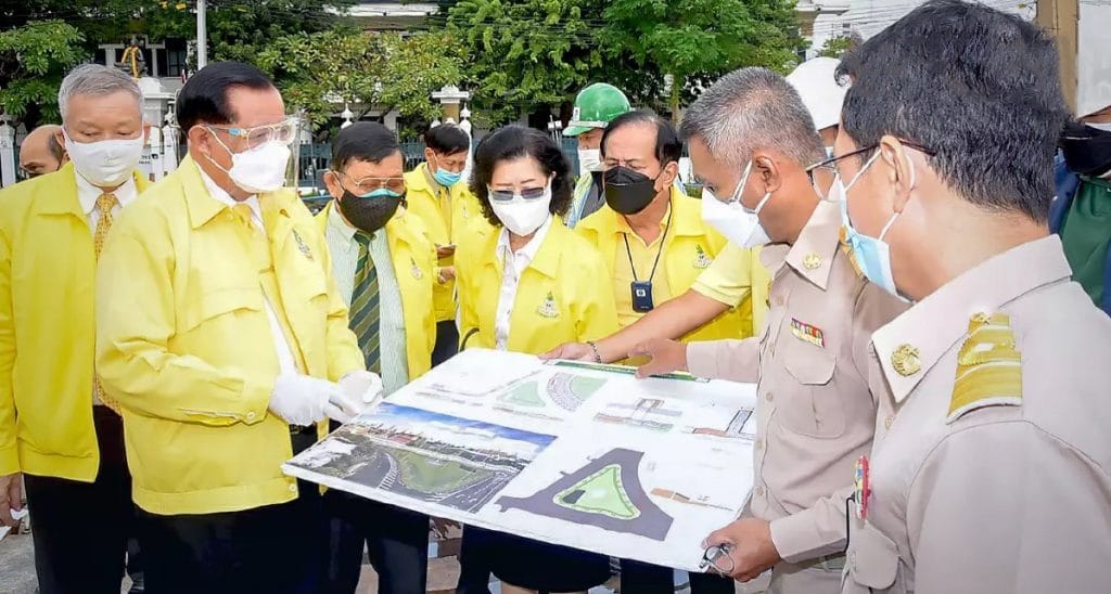 De voortgang van de bouw van de tunnels onder het Rattanakosin-eiland in Bangkok gaat naar wens