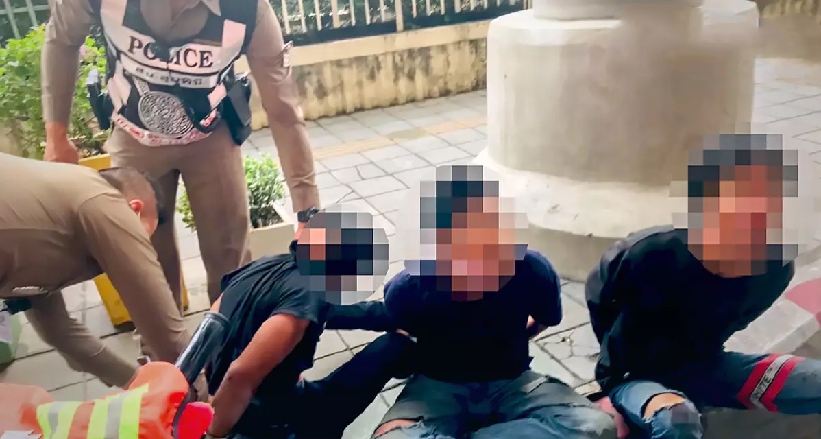 Drie Thaise mannen in Bangkok aangehouden voor vermeende bomaanslag op politieauto