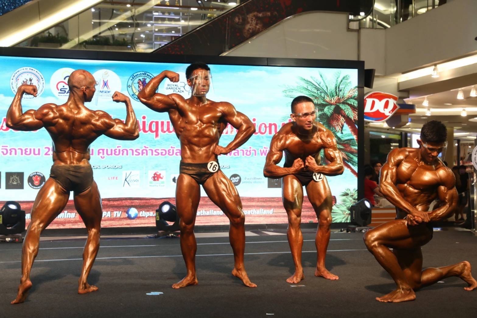 De Thaise kampioenschapswinnaars Spier en lichaamsbouw in Pattaya bekend gemaakt