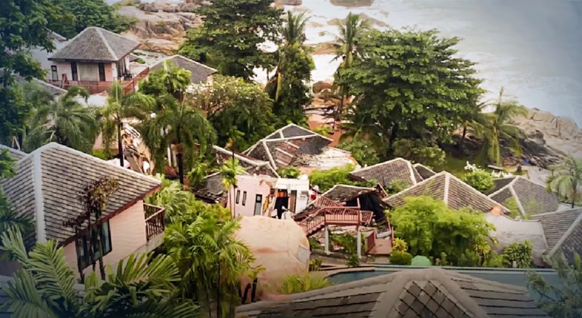 8 villa’s op Koh Samui na een enorme regenbui finaal ingestort