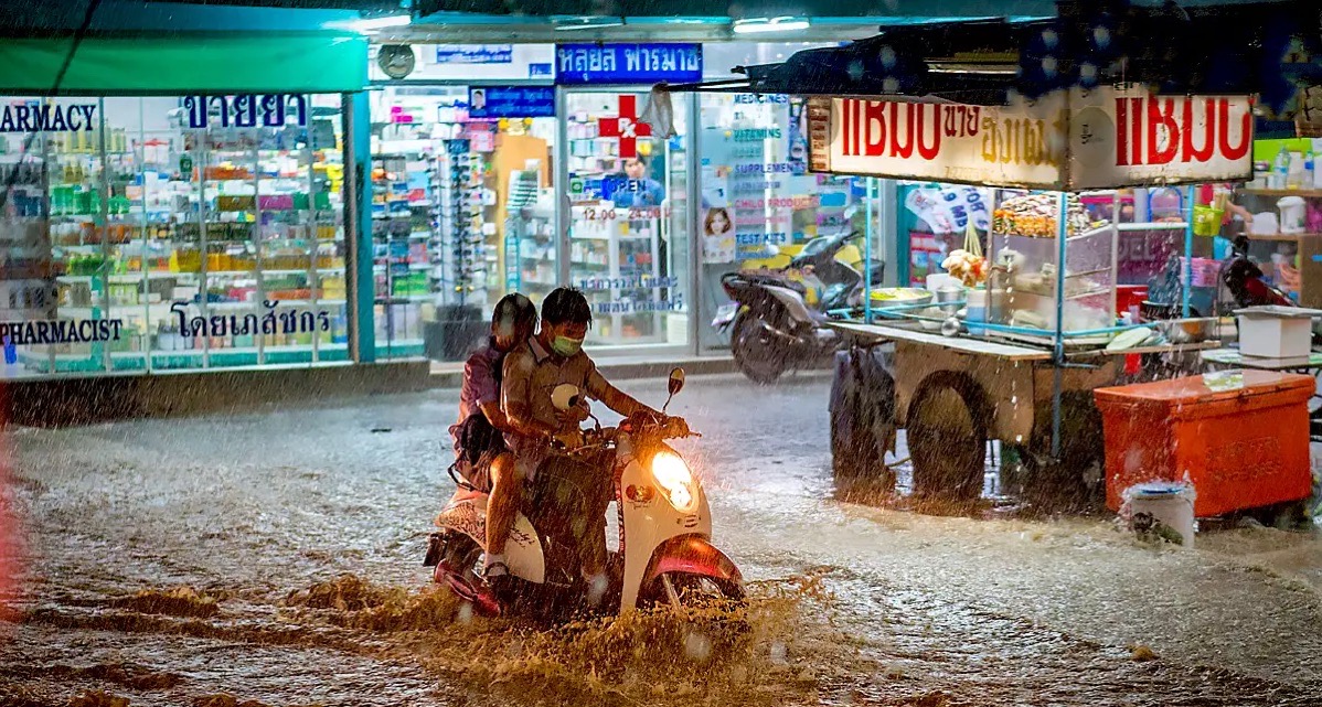 Héél Thailand krijgt vandaag te maken met regen en onweer