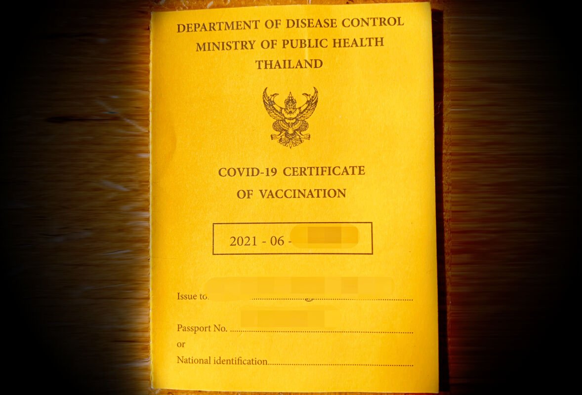 Het vaccinpaspoort van Thailand wordt binnenkort digitaal gemaakt en gratis afgegeven