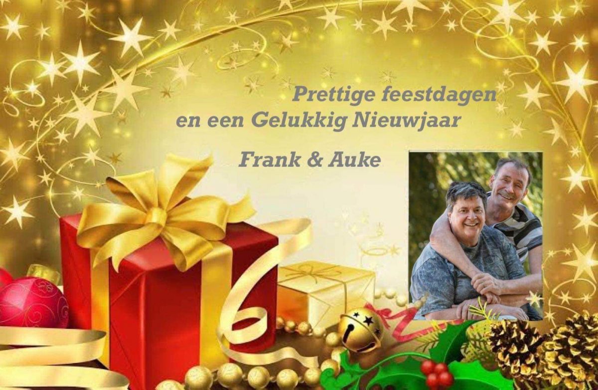 Bij deze willen Frank en ik van de gelegenheid gebruik maken om alle leden, waar ook ter wereld, hele fijne kerstdagen en een voorspoedig 2022 toe te wensen.