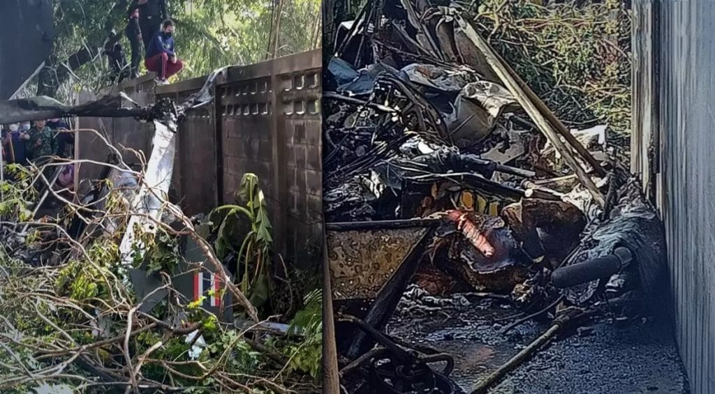 Twee doden bij helikoptercrash van het leger in Nakhon Sawan