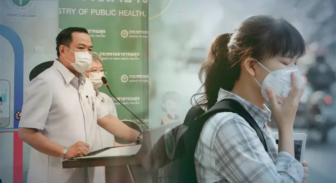 De gezondheidsdienst in Thailand dringt er op aan om thuis te werken als de luchtvervuiling toeneemt