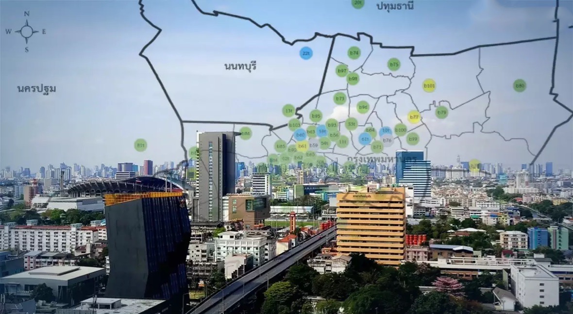 De luchtkwaliteit in Bangkok en in andere regio’s van Thailand is aan het verbeteren