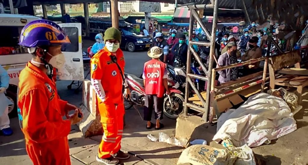 Geestelijk instabiele Myanmarese migrant in Noord Thailand doodgevroren