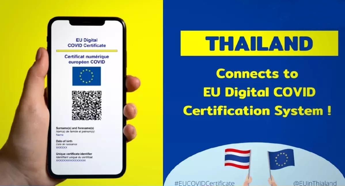 EU accepteert door Thailand uitgegeven Covid-vaccincertificaten