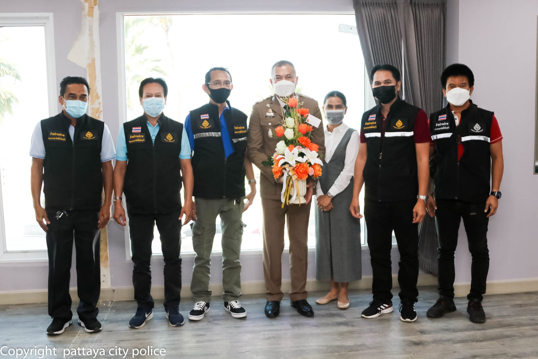 De kustplaats Pattaya verwelkomt nieuwe hoofdcommissaris van politie