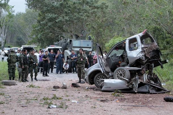 Vijf rangers gewond bij bomaanslag in het diepe zuiden van Thailand