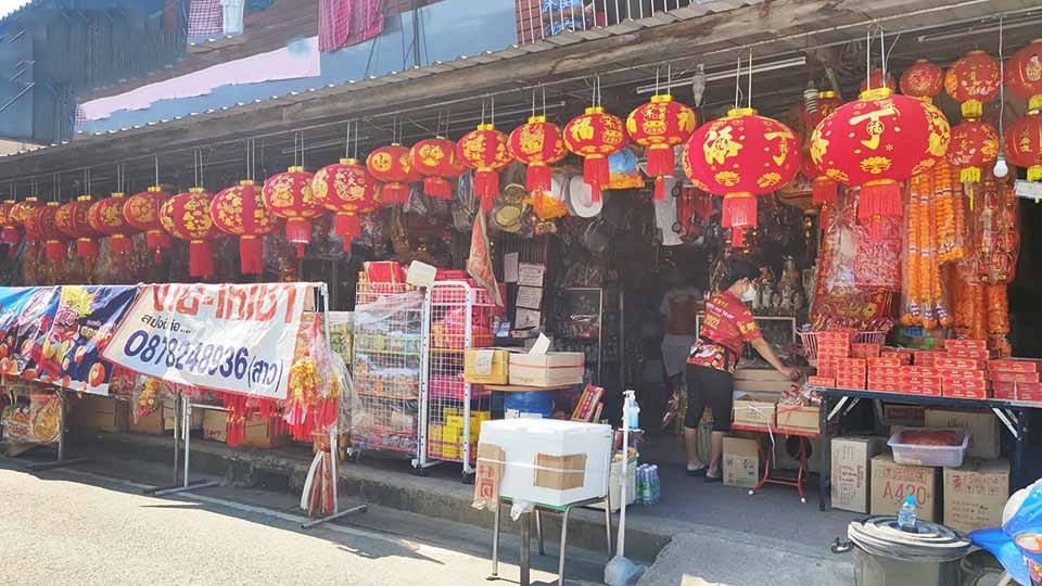 De handel voor de viering van Chinees Nieuwjaar verloopt in Pattaya bijzonder traag