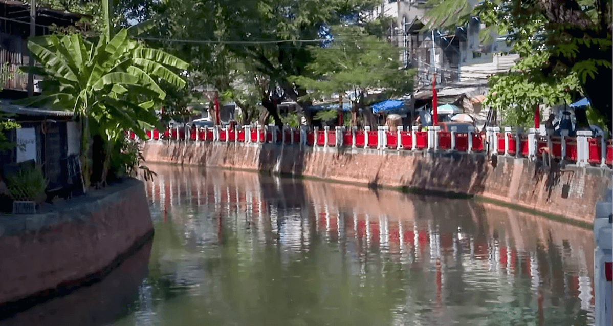 De renovatie van het Banglamphu-kanaal in Bangkok is nu voor 40% voltooid