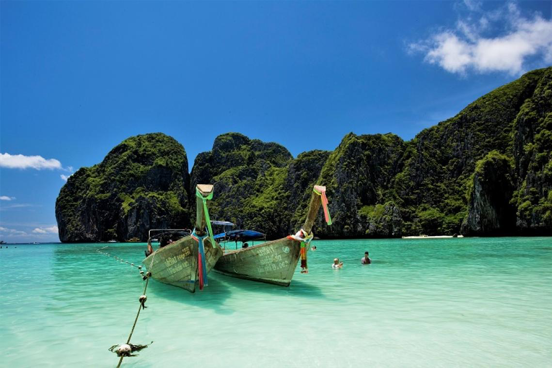 De parelwitte stranden de Thailand zijn weer open en wachten op U!