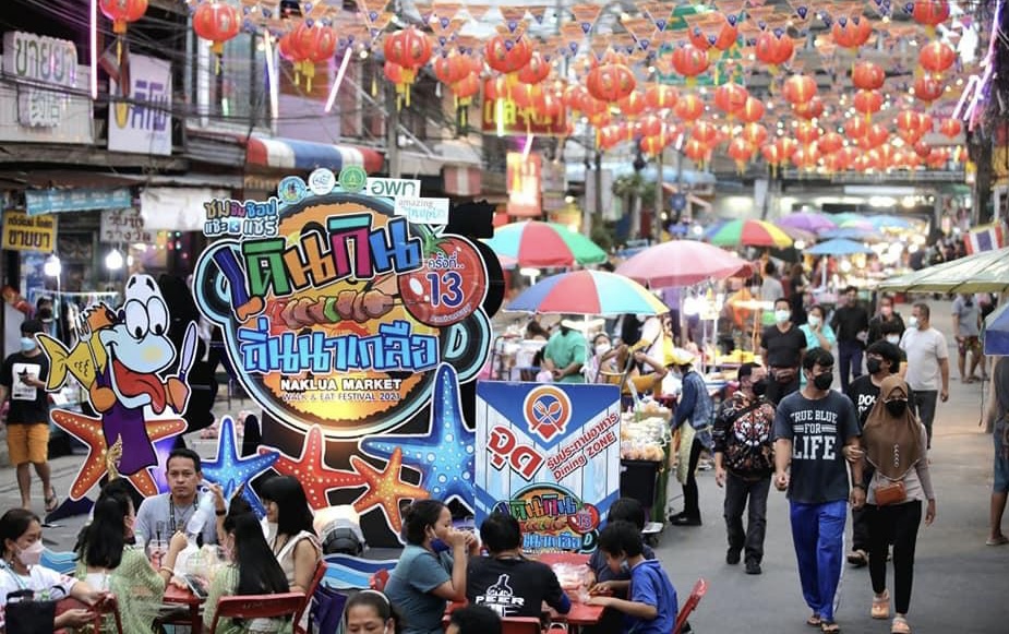 Het Naklua Walk and Eat-festival in Pattaya is weer opgestart