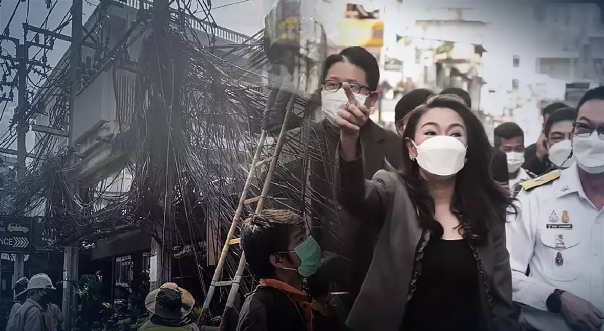 De hoofdstad Bangkok belooft wederom: Alle bovengrondse kabels gaan ondergronds in de hoofdstad
