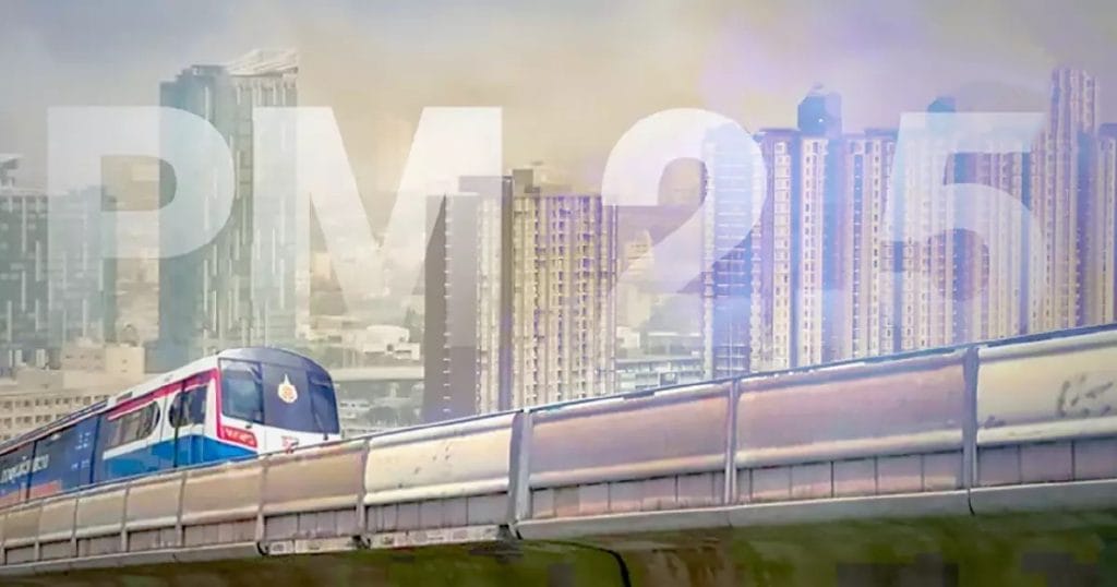 De luchtvervuiling in Bangkok bereikt in 45 gebieden van de hoofdstad en omgeving een onveilig niveau