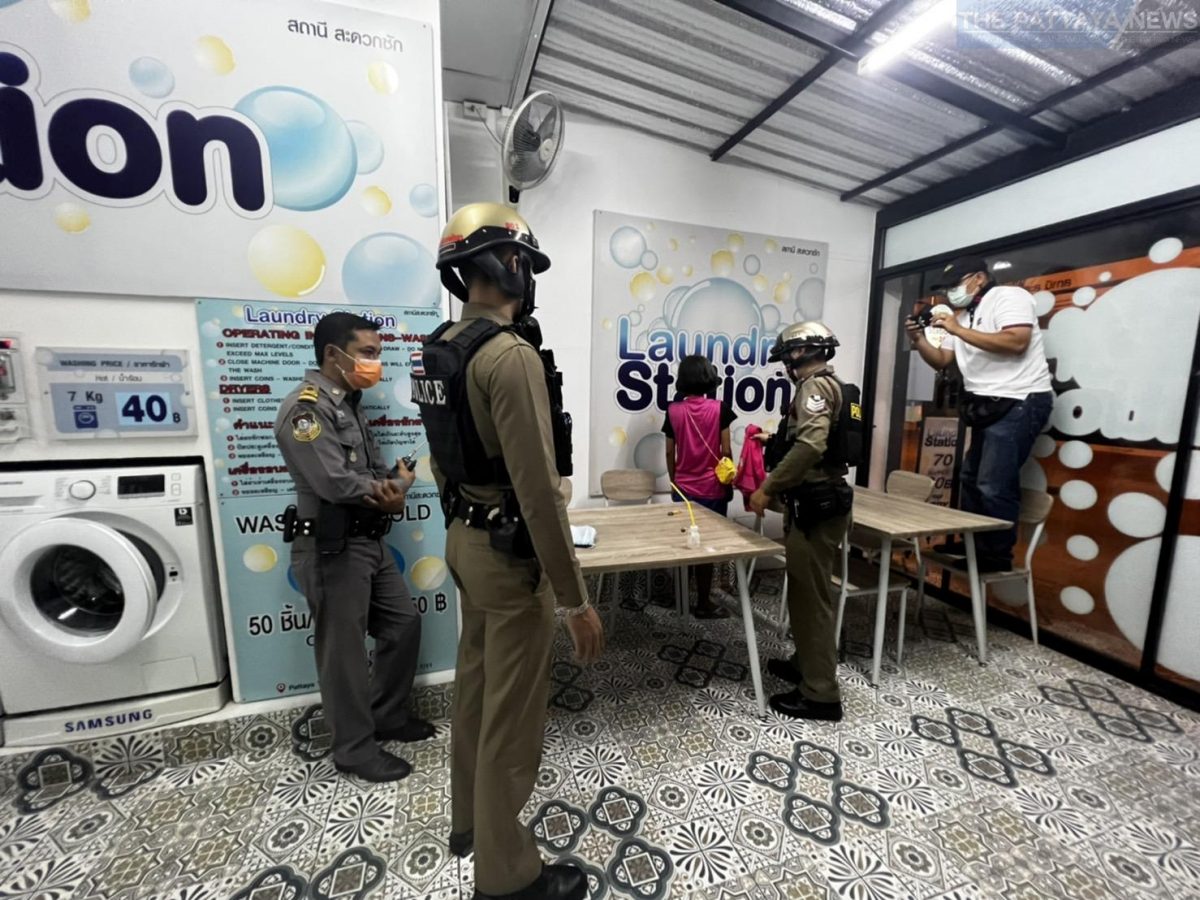 Vrouw voor gebruik van “Yaba” in een launderette in Pattaya gearresteerd