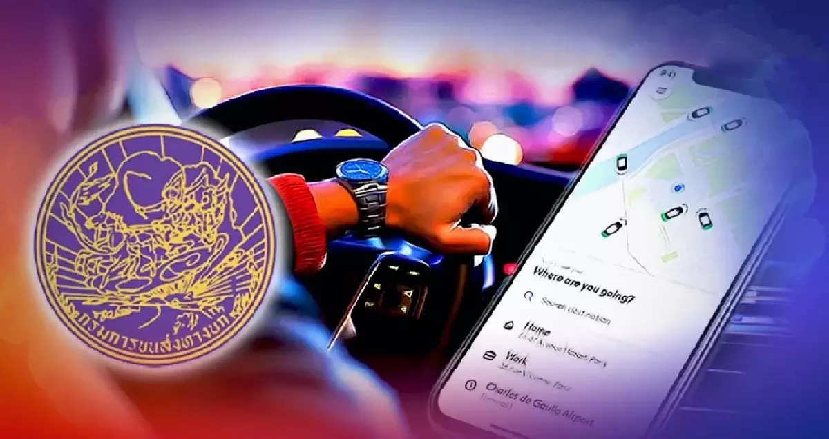 De app’s voor personenauto’s als taxi’s in Thailand moeten vóór 31 maart zijn geregistreerd