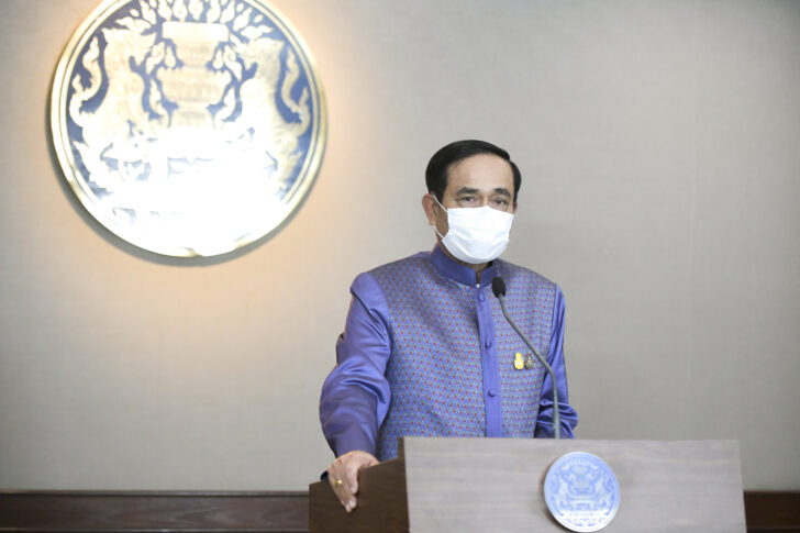 Premier Prayut van Thailand  neemt vandaag deel aan algemene Covid-centrumvergadering om Covid19-beperkingen te bespreken, inclusief internationale aankomstmaatregelen voor toeristen